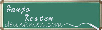 Hanjo Kesten Visitenkarte